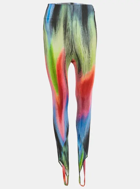 The Attico Multicolor Jersey Jamie High-Rise Stirrup Leggings S