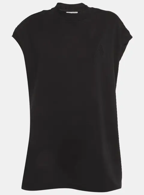 The Attico Black Jersey Laurie T-Shirt M