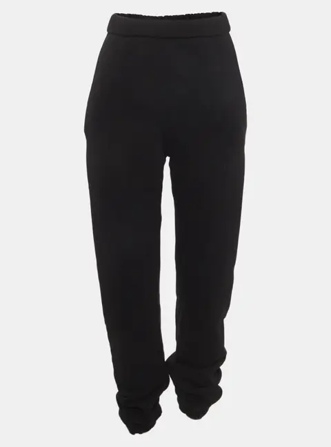 The Attico Black Jersey High Waist Sweatpants XS