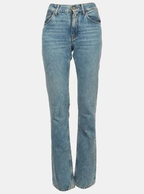 The Attico Blue Denim Straight Fit Jeans S/Waist 27"