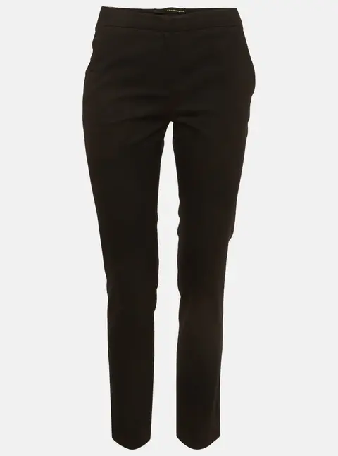 The Kooples Black Gabardine Straight Fit Trousers S