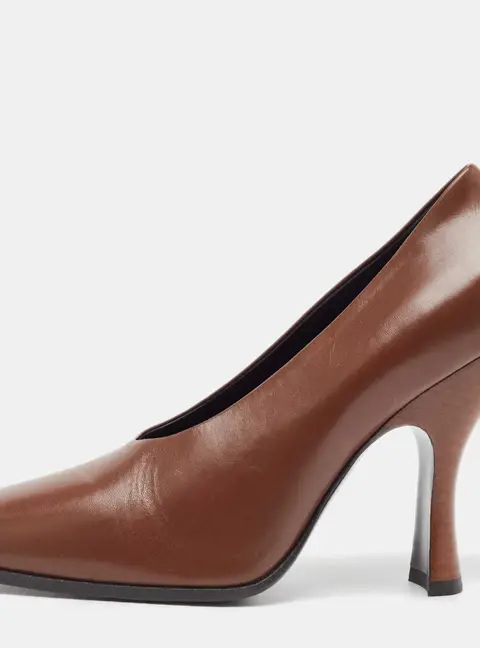 The Row Brown Leather Jade Pumps Size 36