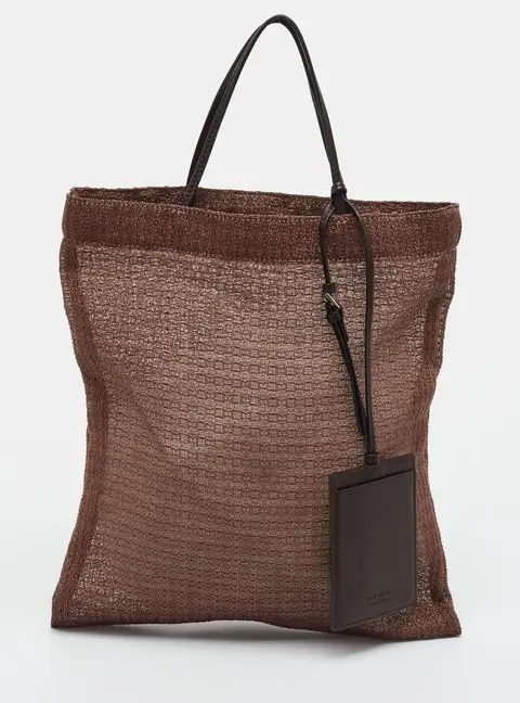 The Row Barn Mini Brown Polyurethane Tote