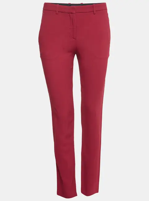 Theory Red Crepe Trousers S
