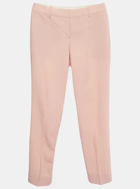 Theory Blush Pink Wool Trousers S