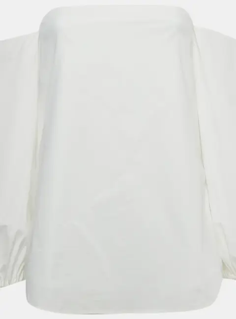 Theory White Cotton Laureema Top S