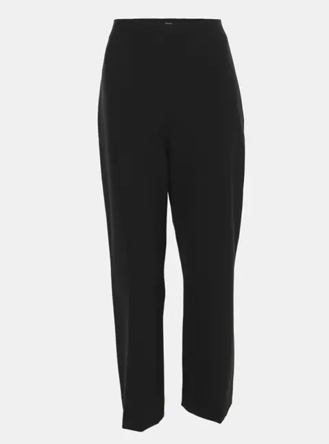 Theory Black Wool Blend Wide Leg Capri Pants L