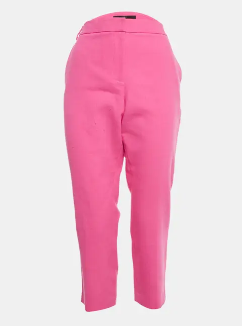 Tibi Pink Cotton Formal Trousers L