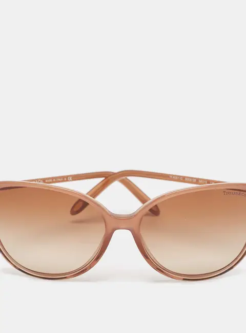 Tiffany & Co. Brown Gradient TF4061-G Crystals Cat Eye Sunglasses