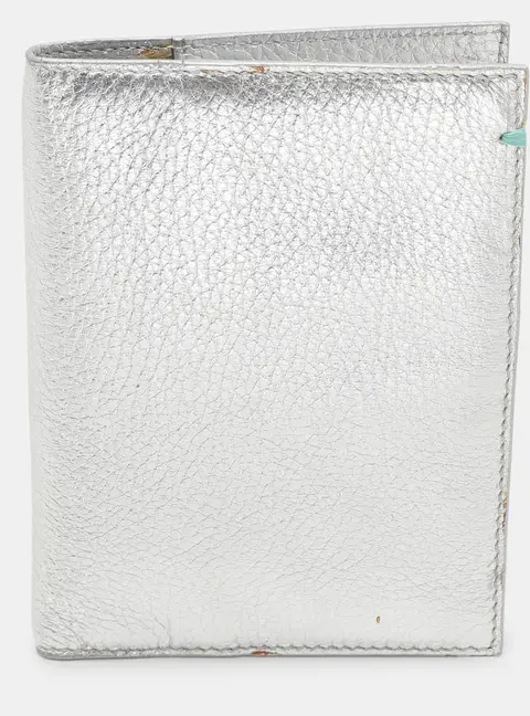 Tiffany & Co. Silver Leather Passport Holder
