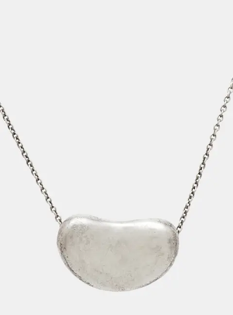 Tiffany & Co. Elsa Peretti Bean Sterling Silver Pendant Necklace