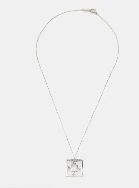 Tiffany & Co. Atlas Sterling Silver Pendant Necklace