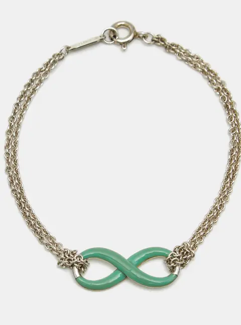 Tiffany & Co. Infinity Enamel Silver 925 Bracelet