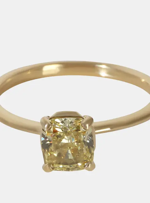 Tiffany & Co. Tiffany True 18k Yellow Gold 0.79 Ct Diamond Ring EU 49