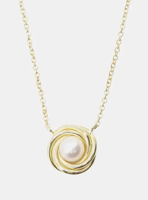 Tiffany & Co. Twist Circle 18k Yellow Gold Women's Necklace