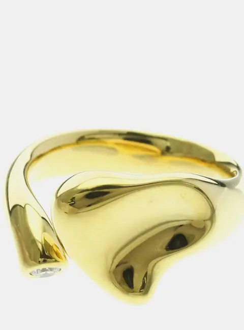 Tiffany & Co. Elsa Peretti Full Heart 18k Yellow Gold Ring EU 47