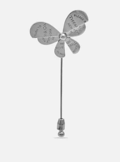 Tiffany & Co. Return to Tiffany Love Bugs Butterfly 18k Two-Tone Gold Sterling Silver Pin Brooch