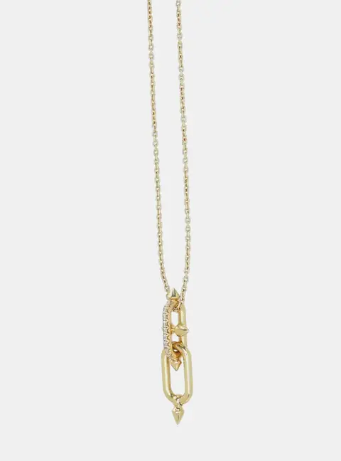 Tiffany & Co. Titan by Pharrell Williams 0.24Ct Diamonds 18K Yellow Gold Necklace