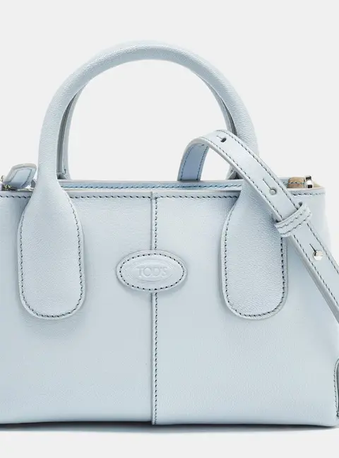 Tod's Light Blue Leather Mini Di Bag
