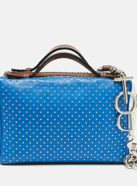 Tod's Multicolor Leather Gommino Studded Bowling Bag