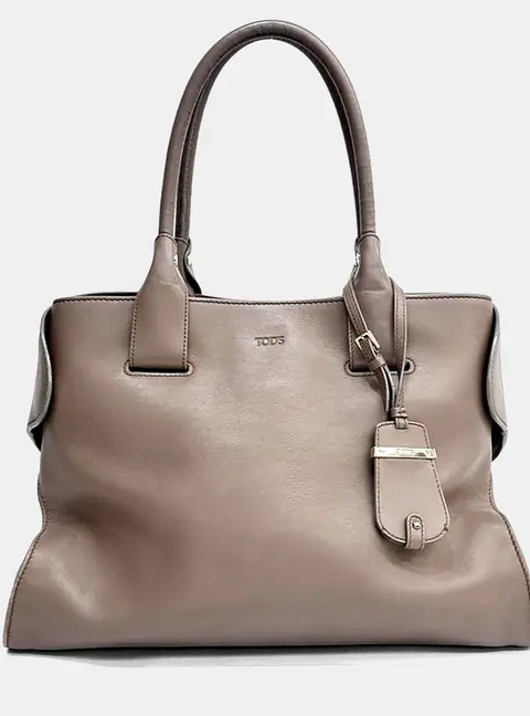 Tod's Beige Leather tote bag