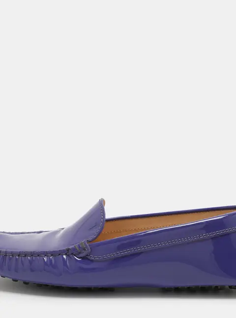 Tod's Purple Patent Leather Slip On Loafers Size 37
