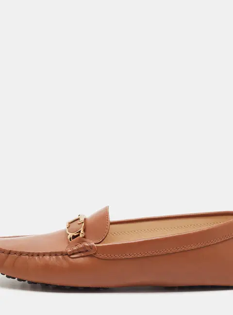 Tod's Gommino Size 40.5 Brown Leather Loafers