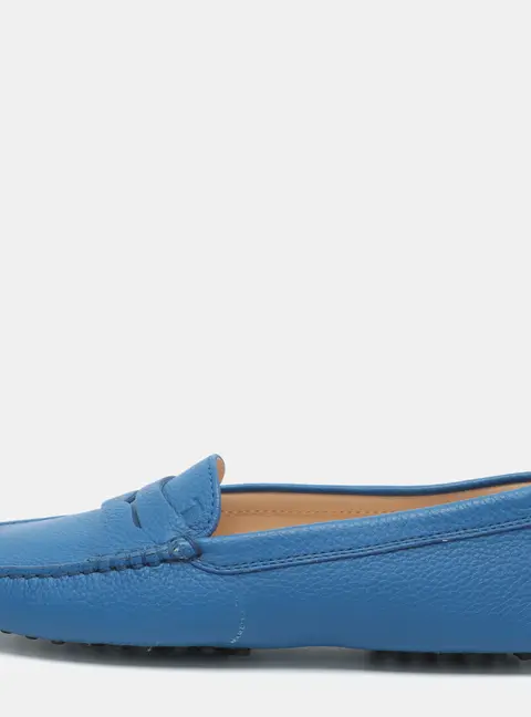 Tod's Size 36 Blue Leather Penny Loafers