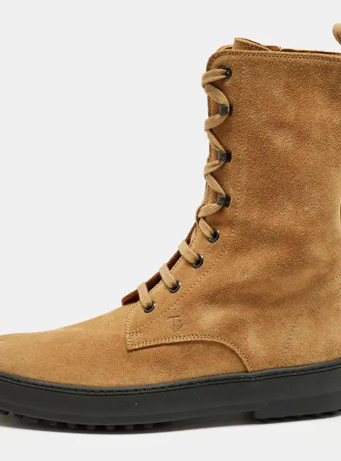 Tod's Gommino Size 37 Brown Suede Ankle Boots