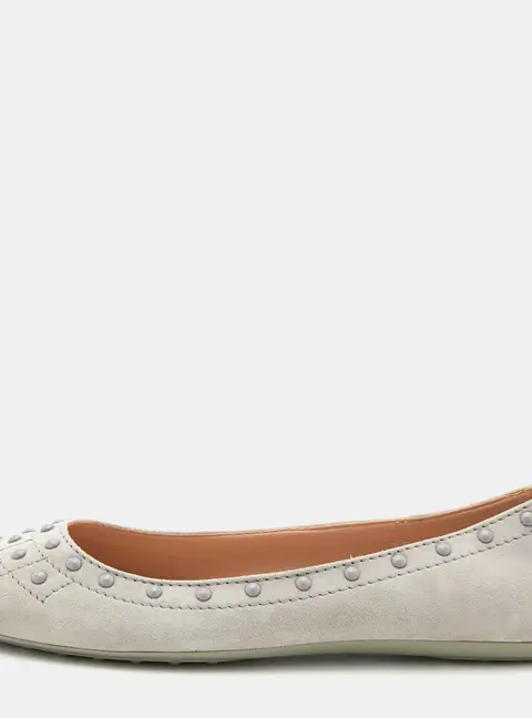 Tod's Grey Suede Ballet Flats Size 36