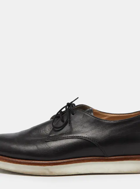 Tod's Black Leather Platform Oxfords Size 38