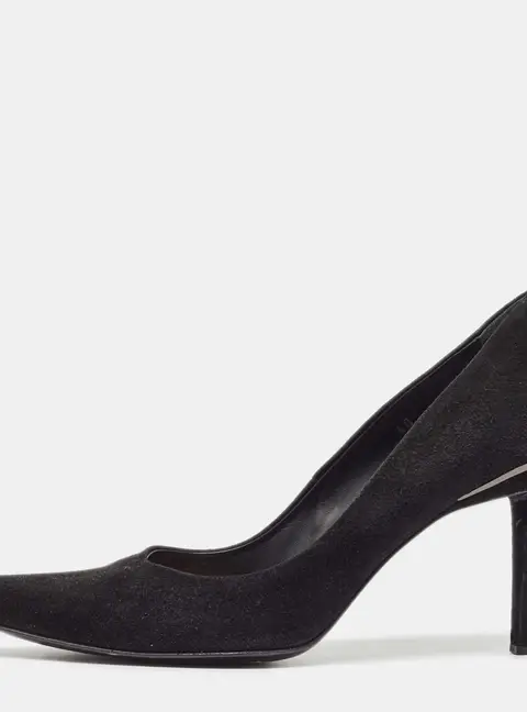 Tod's Black Suede Pointed Toe Pumps Size 40
