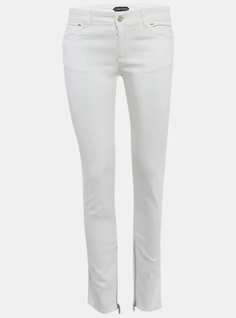Tom Ford White Denim Skinny Jeans M/Waist 29"