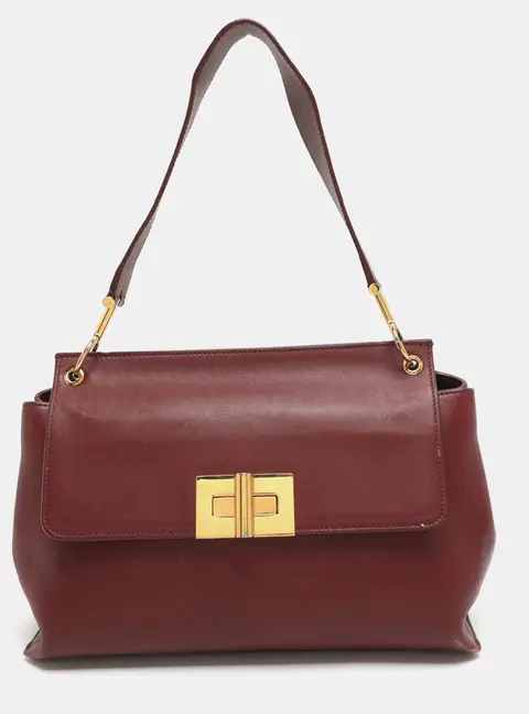 Tom Ford Natalia Red Leather Top Handle Bag