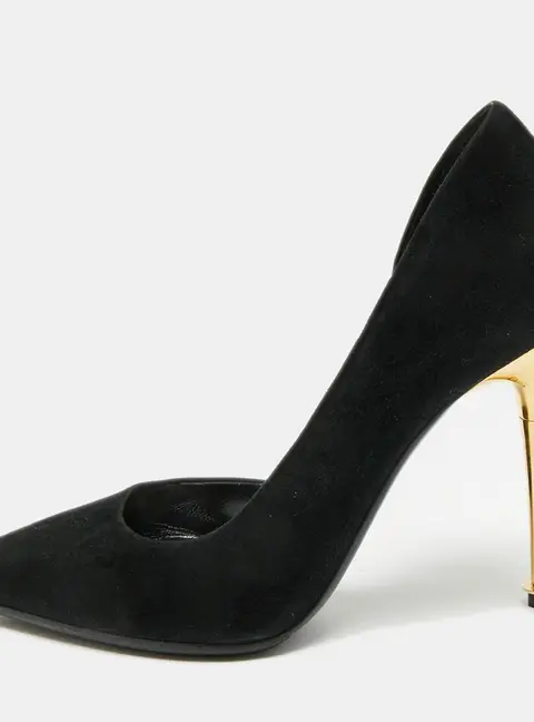 Tom Ford Size 36 Black Suede D'orsay Pumps