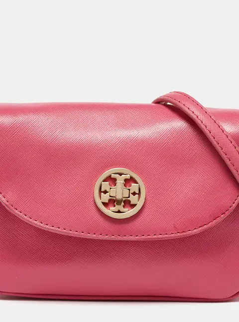 Tory Burch Robinson Pink Leather Crossbody Bags