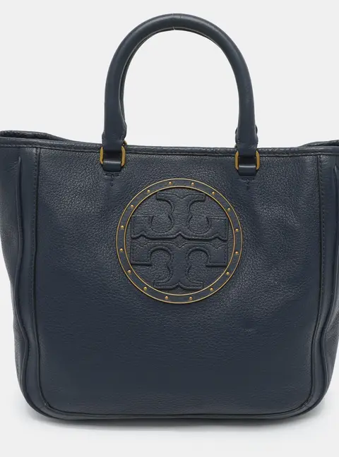 Tory Burch Blue Leather Tote