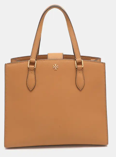 Tory Burch Emerson Brown Leather Tote