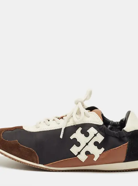 Tory Burch Tory Size 39.5 Multicolor Leather, Nylon and Suede Low Top Sneakers