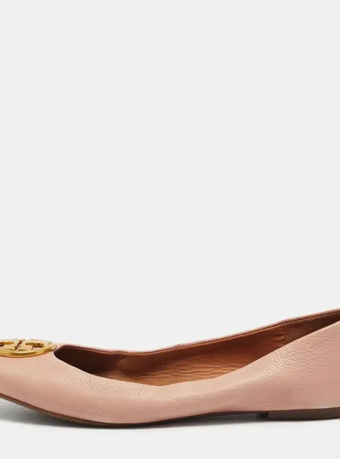 Tory Burch Minnie Size 39.5 Pink Leather Ballet Flats