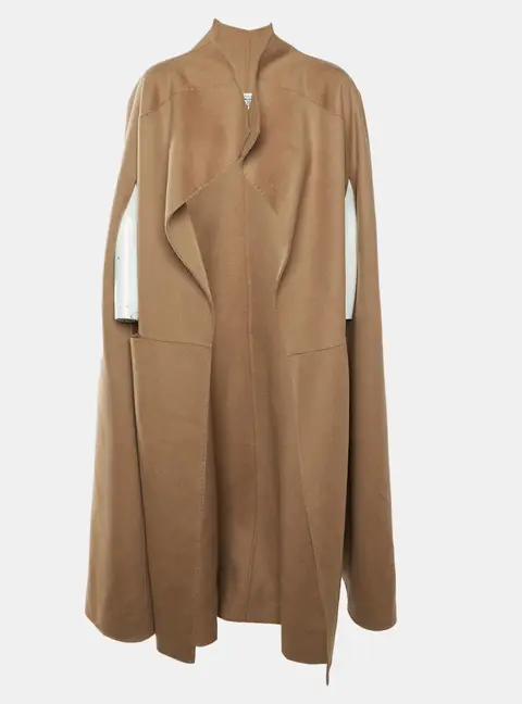 Toteme Beige Signature Wool Cashmere Cape M/L
