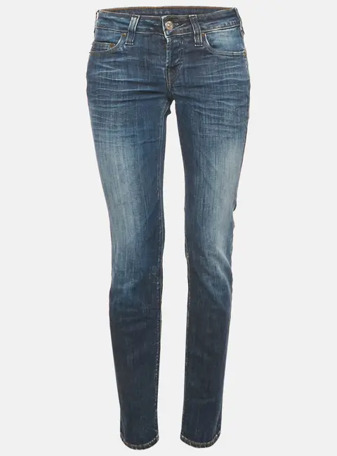 True Religion Blue Faded Denim Shannon Jeans M Waist 28"