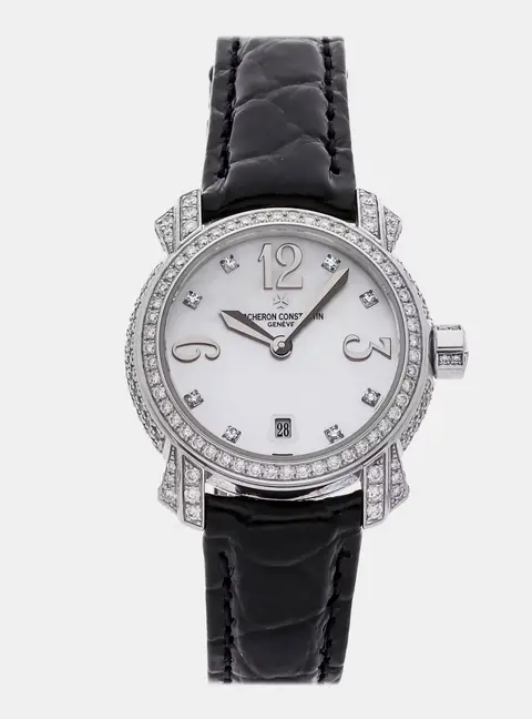 Vacheron Constantin Malte 25716/000G-9029 Mother Of Pearl White Gold Quartz Women's Wristwatch 30mm