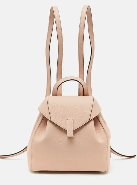 Valextra Iside Mini Pink Leather Backpack