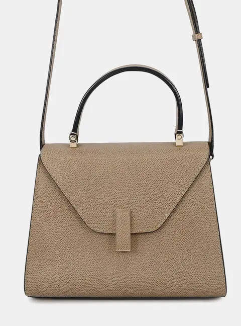 Valextra Valextra Idide 2Way Handbag Oystergray Leather Size Mini