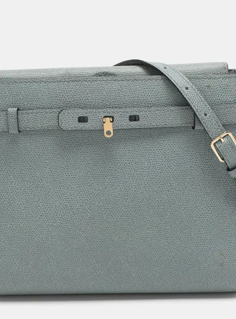 Valextra Brera Azur Leather Crossbody Bags