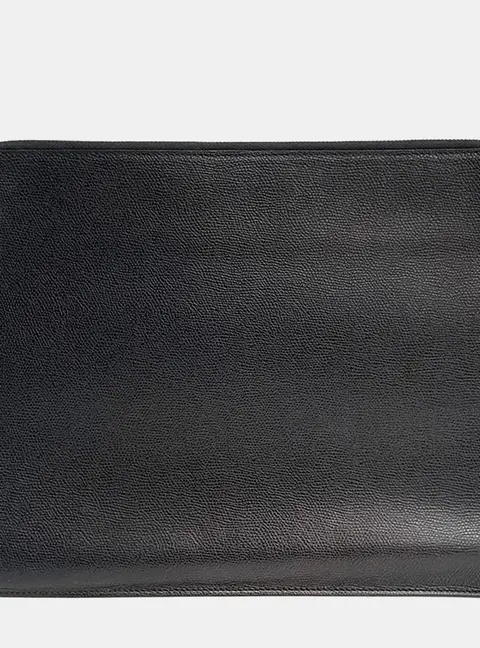 Valextra Leather Black clutch