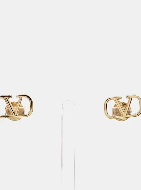 Valentino Gold Plated Metal Earrings