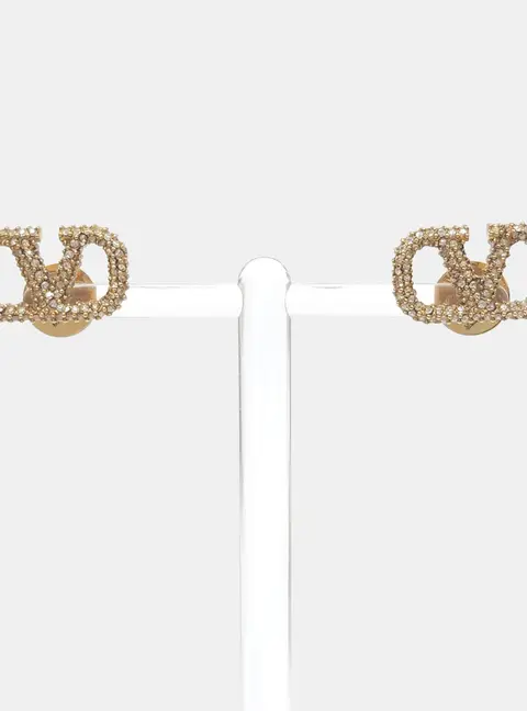 Valentino Metal V-logo earrings