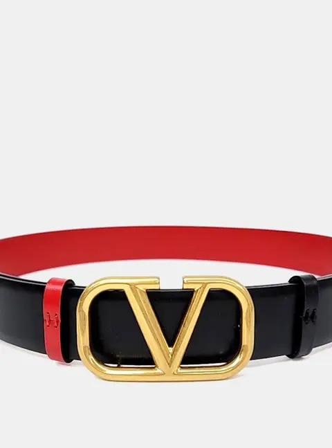Valentino V-logo reversible belt